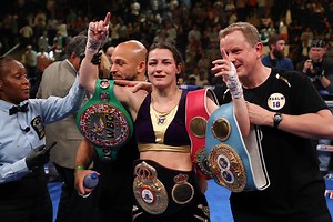 "I was the only female boxer in the country at a time, so I used to have to pretend I was a boy to get in to competitions" From fighting 'as a boy' to undisputed champion. How Katie Taylor boxed clever. cnn.it/2ZEkGBm | CNN Sport