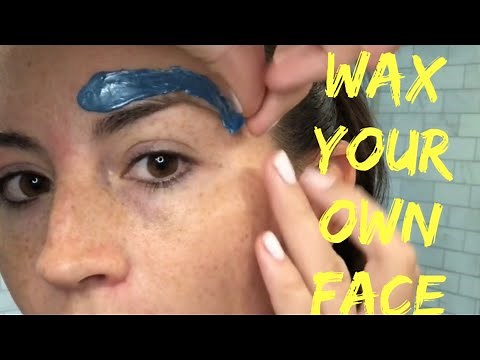 How to WAX EYEBROWS at home with HARD WAX!