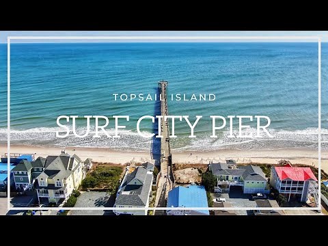 Surf City Pier Drone Flight - Topsail Island, NC