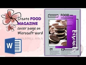 How to make a food magazine cover on ms word|FREE TEMPLATE