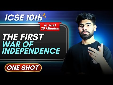 The First War Of Independence || ICSE Class 10th || Indian History Chapter 1 || Notes