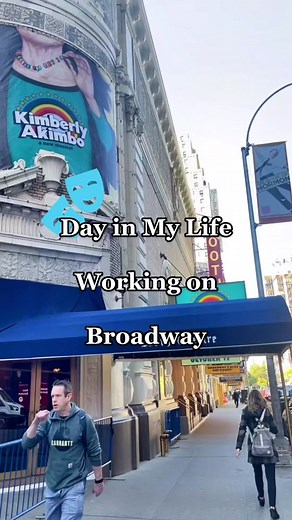 Such an amazing day working on Broadway!💙 #broadway #theatrekid #musicaltheatre #theatre #kimberlyakimbo