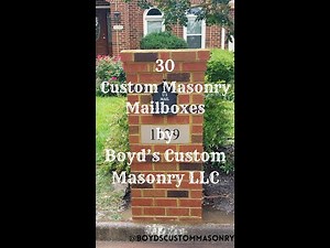 Brick Mailbox Gallery. 🧱 Masonry Mailbox. 🧱 Design Ideas. 🧱 #brick #mailboxes #masonry -by Mike Boyd