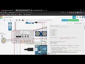 Circuito para automatizar una casa con arduino y tinkercad