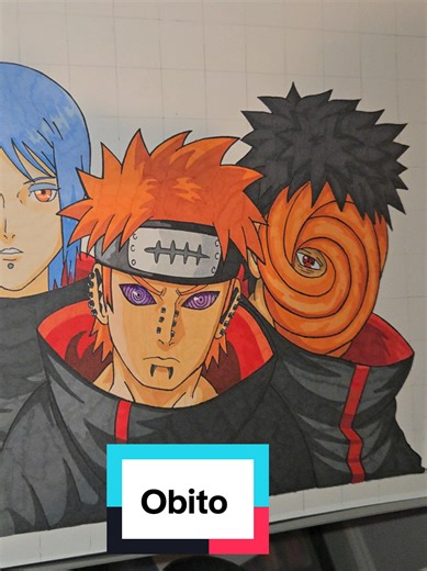 Proyecto Akatsuki: Dibujo de Obito en Proceso