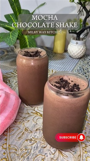MOCHA CHOCOLATE SHAKE AT HOME | #mocha #mochacoffee #chocolateshakerecipe #easyrecipe #viral #shorts