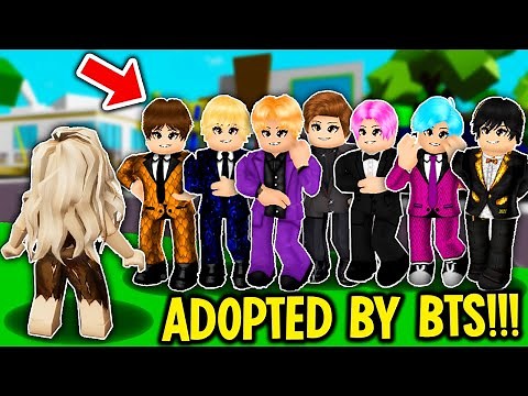 I got ADOPTED by BTS in BROOKHAVEN! (Roblox Brookhaven RP!)