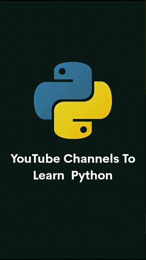 Best YouTube channel for python programming