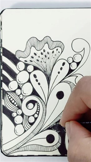 Zentangle Drawing Tutorial: Easy Doodle Art with Floral Designs