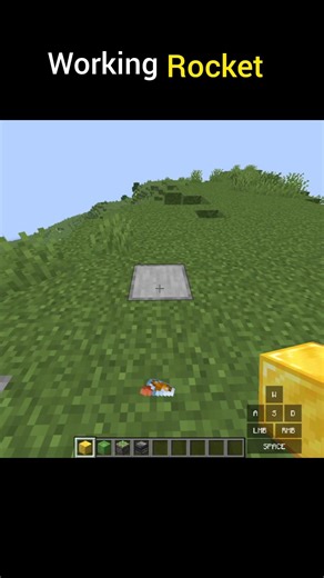 How I Made Working Rocket In Minecraft #minecraft #shorts