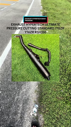 EXHAUST HYPERTECH ULTIMATE PRESSURE CUTTING STANDARD Y15ZR Y16ZR RSX150 #exzos #hypertech #ultimate #cutting #standard