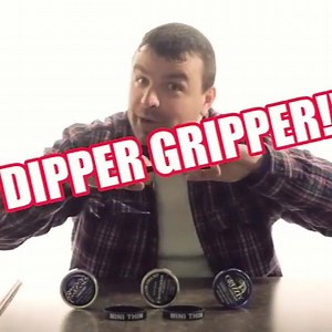 Do you dip? Then you need a dipper gripper 😂 see the full video here ---> https://www.youtube.com/watch?v=mzAROCiFhDg #dip #dipping #snuff #rub #mudjug #copenhagen #grizzly #skoal #redseal #cougar #kodiak #husky #hawken #rooster #kayak #mint #wintergreen #straight #original #longcut #finecut #pouches #bandits #spitter #smokeymountain #hooch #redneck #country #comedy #dippergripper | Mini Thin