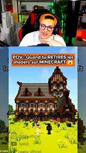 POV: When you REMOVE shaders in MINECRAFT 😱 TOMIIX