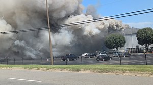 Crews respond to three-alarm fire at Rowan County Freightliner