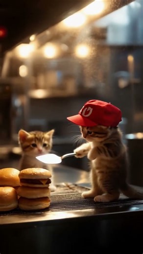 Crea AI: I Asked AI to Create a Cat Working at McDonalds!
