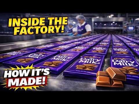 Inside the Chocolate Factory 🍫 – How Millions of Chocolate Bars Are Made Every Day (Full Process)