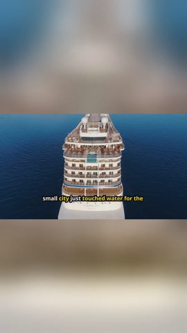 Royal Caribbean's new giant vessel makes its debut in water