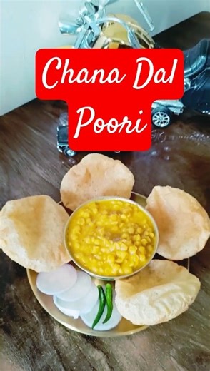 A Golden Start to the Day 🌞 Chana Dal and Poori #rolivibes