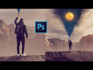 Smoke Night Photo Manipulation Composite Photoshop Tutorial
