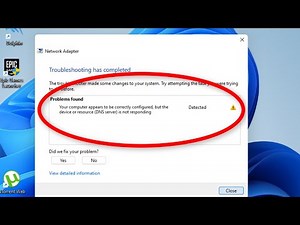 Your Computer Appears To Be Correctly Configured But The Device or Resource Is Not Responding - Fix