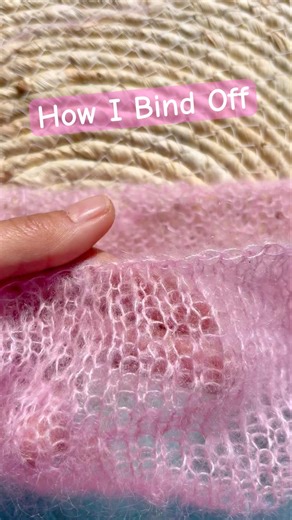 How I Bind Off Stitches (Easy Method for Beginners) 🩷🧶