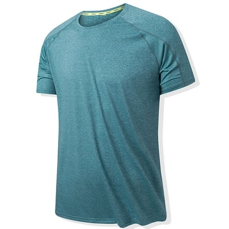 Meichang Workout Shirts for Men, Moisture Wicking Quick Dry Active Athletic Men's Gym Performance T Shirts Slim Fit Short Sleeve Crewneck T Shirt - Walmart.ca