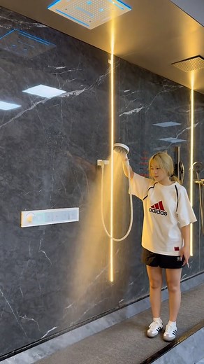 2.3K views |  Shower in Sound & Light  Turn your bathroom into a personal spa with our luxury shower system — integrated music, ambient lighting, and a rainfall spray for the ultimate relaxation.  #LuxuryShowerSystem #XYlivingstore #MusicShowerExperience #SmartBathroomUpgrade #SpaLikeShower #HighEndHomeDesign #RainfallShower #BathroomInspo #LEDShower #RelaxInStyle | Home Kitchen Supplies | Facebook