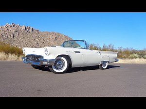 1957 Ford Thunderbird T Bird Convertible E Code 312 Engine & Ride on My Car Story with Lou Costabile