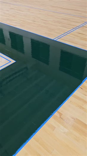 11 reactions | Second coat of paint brings that boarder to LIFE !!! #keylaneflooring #fostersspecialtyflooring #hardwood #basketball #gym #fyp #fypシ゚viral | Jason Welliver | Facebook