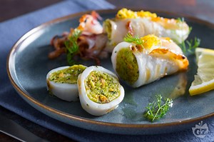 Calamari alla griglia al limone