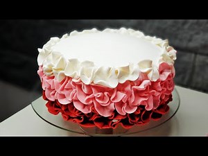 How To Make Fondant Ruffle - Cake Ombre Style Tutorial