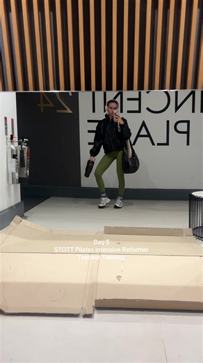Day 5 of my STOTT Pilates Intenive Reformer Teacher Training #pilates #reformerpilates #STOTT