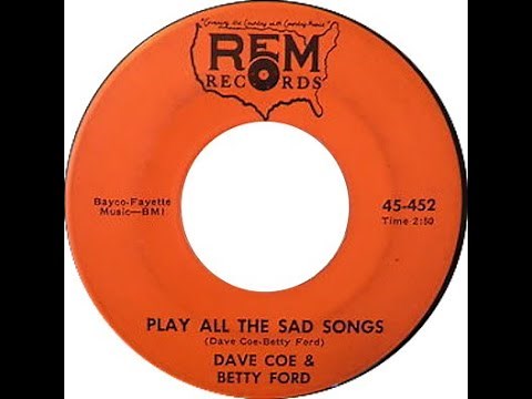 Play All the Sad Songs - Super Rare David Allan Coe 1969