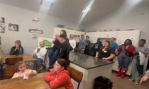 Today — Country music artist, Steven Cade, performed and visited the Good Neighbor Homeless Shelter in Cartersville. The shelter was a part of Cade’s “Giving Guitars Tour” where he visits shelters, veterans, and low income schools across the country. Along with performing, Cade interacted with residents and donated a guitar to the shelter. | AM 1450 and FM 100.3, WBHF