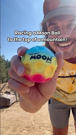 World’s highest Moon Ball bounce achieved? Almost… 😅 #bouncyball #mountainview #hikingadventures