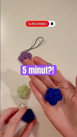 Szybki kwiatek 3D na szydełku 🌸 | 5 minut #crochet #szydełkowanie #handmade #knitting #diy #hobby