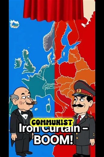Cold War: Iron Curtain Drop #historyintwominutes #historyshorts #historyexplained
