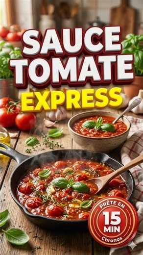 Sauce Tomate Maison Express : Prête en 15 minutes chrono ! 🍅