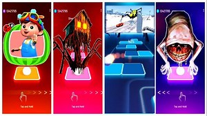 138K views · 1.9K reactions | Cocomelon  Spider House Head  Lighting McQueen Eater  Bridge Worm. Who is Best? #tileshopedmrush #coffindance #astronomia #paw #choo #coffindancesong #music64gamer #tileshop #music #viral | Tiles Hop 1.5M | Facebook