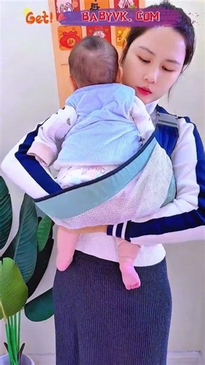 Portable Baby Sling Carrier – No More Sore Arms or Tired Waist #Baby #BabyCarrier