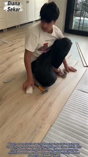 How to Install Click Lock Vinyl Flooring Fast | Amazing Flooring Installation Technique
