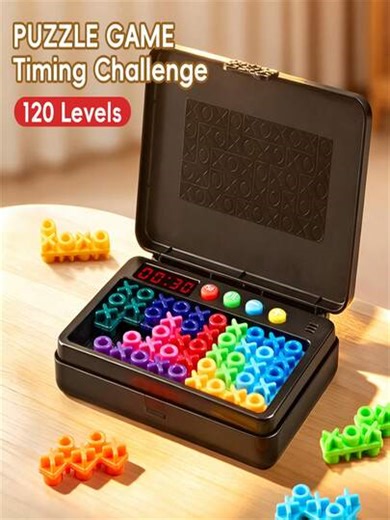 120-Level Kids Smart Maze Puzzle Game With Countdown Function, Cultivate Children's Thinking And Observation Ability, Parent-Child Interactive Logical Reasoning Training Educational Toy Gift (Note: The Arrangement And Color Of The Building Blocks In This Product May Be Different From The Picture, And The Actual Received Item Shall Prevail) | SHEIN