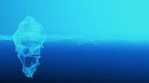 Iceberg Floating On Water Wireframe Style Stock Footage Video (100% Royalty-free) 1090320301 | Shutterstock