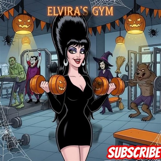 Monsters Get Fit at Elvira's Gym!#shorts#fitnessjoureny#gym