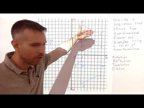 Describing a sequence of transformations that shows figures are similar