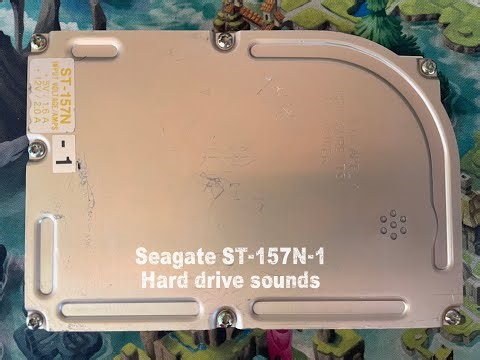 Seagate ST-157N-1 Hard drive sounds - SCSI Stepper drive from 1991