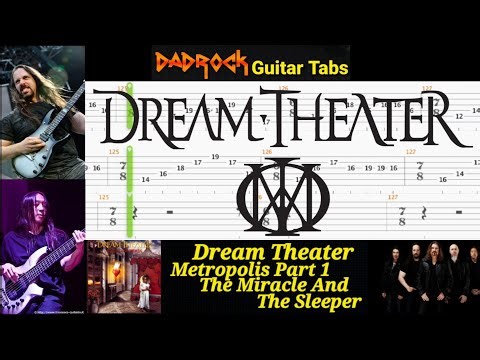 Metropolis Part 1 (The Miracle And The Sleeper) - Dream Theater - Guitar + Bass TABS Lesson