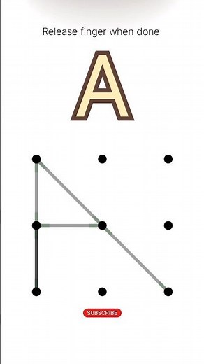 How to "A" pattern lock || pattern #shorts #youtubeshorts #trend