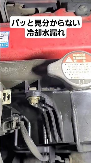 【車検不適合箇所紹介】ラジエーター冷却水漏れ#自動車整備士 #automobile