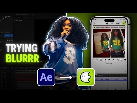 AFTER EFFECTS EDITOR TRIES BLURRR